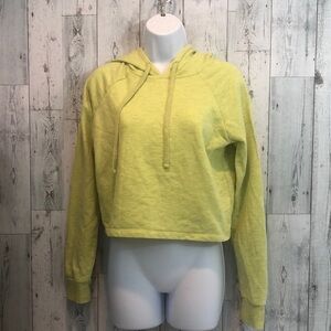 Forever 21 Neon Crop Hoodie Medium